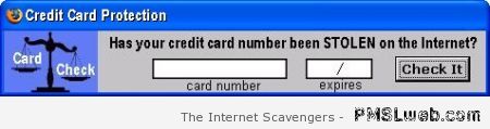 Funny credit card scam at PMSLweb.com
