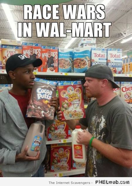 Cereal clash in Walmart at PMSLweb.com