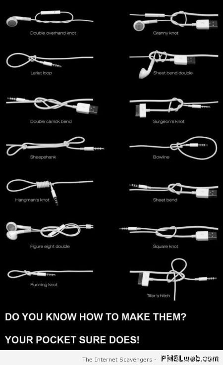 Your pocket knows how to make knots at PMSLweb.com
