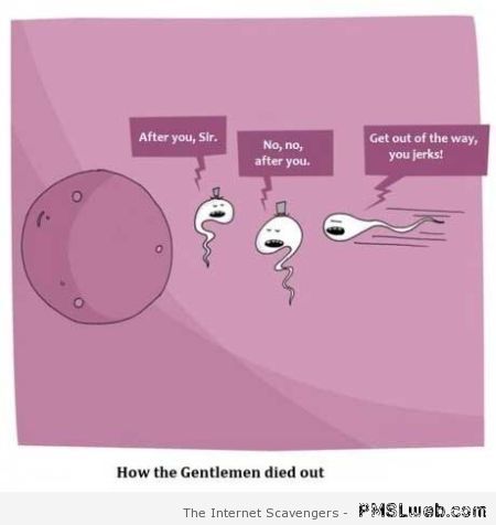 How the gentlemen died out  - Sarcastic funnies at PMSLweb.com