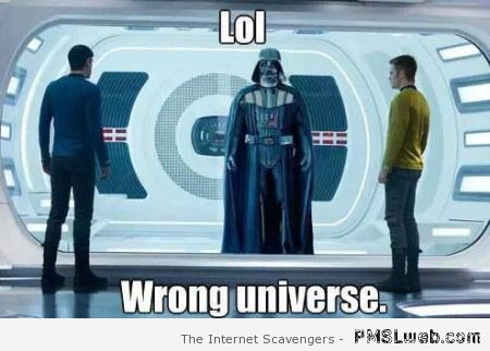 Star Wars wrong universe meme at PMSLweb.com