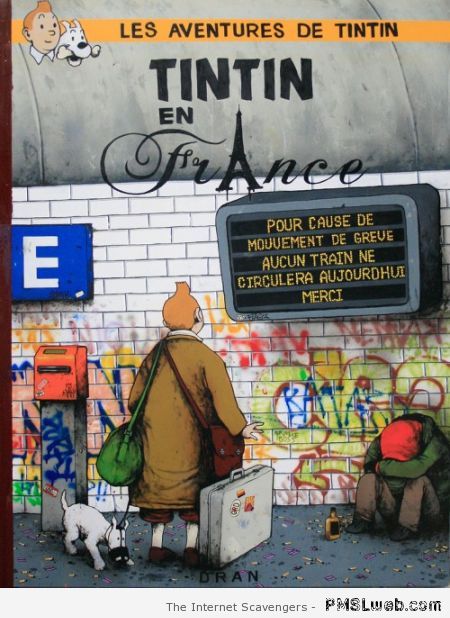 Parodie Tintin en France at PMSLweb.com