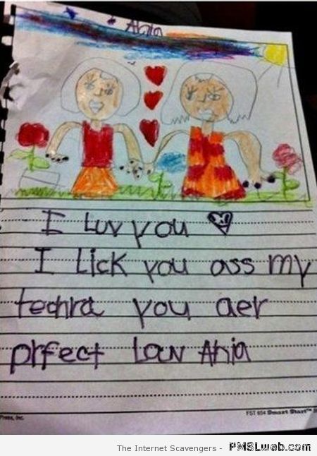 Funny child’s letter – Hump day ROFL at PMSLweb.com