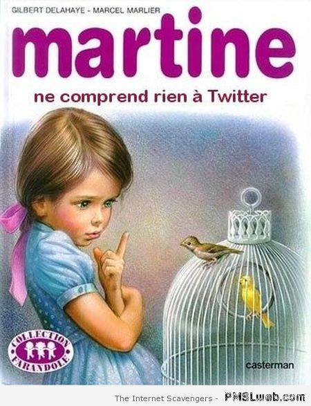 Martine ne comprend rien à twitter at PMSLweb.com