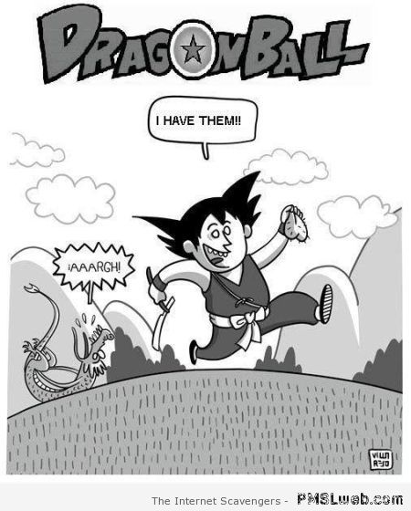Funny Dragon ball cartoon – Wednesday fun at PMSLweb.com