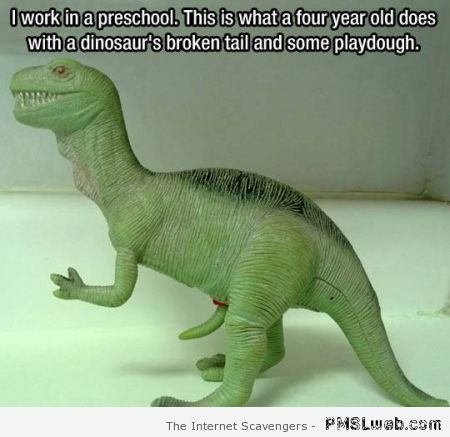 Preschool dinosaur humor at PMSLweb.com