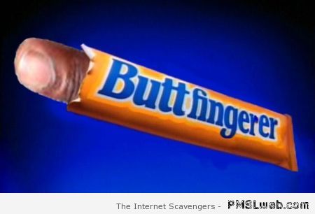 Butter finger parody at PMSLweb.com