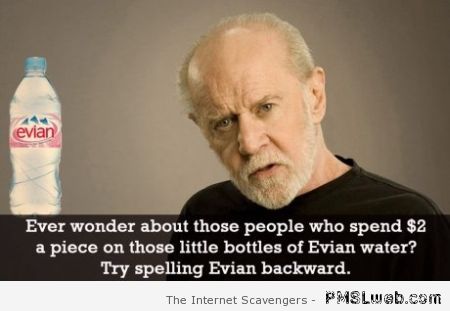 George Carlin and Evian at PMSLweb.com