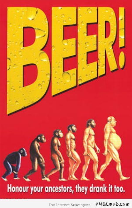 Humoristic beer poster at PMSLweb.com