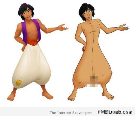 Aladdin’s pants humor – Thursday picture collection at PMSLweb.com