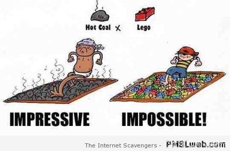 Hot coal versus lego humor at PMSLweb.com