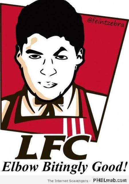 Funny Suarez KFC at PMSLweb.com