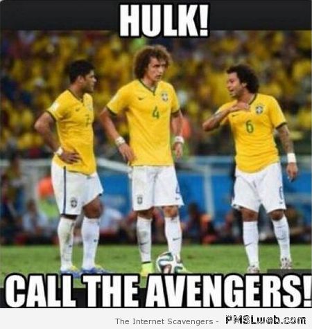 Brazil hulk avenger meme at PMSLWeb.com
