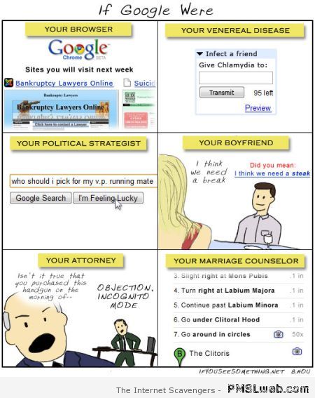 Funny if Google were at PMSLweb.com