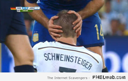 Schweinsteiger during the world cup final at PMSLweb.com