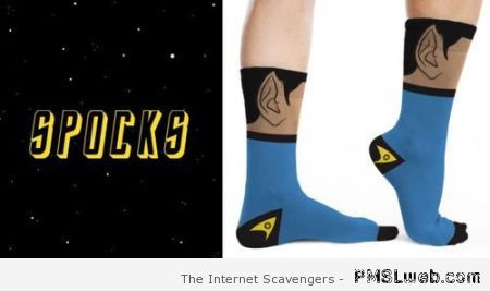 Spock socks at PMSLweb.com