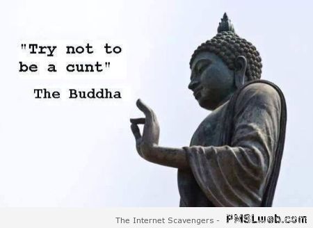 Funny Buddha quote at PMSLweb.com
