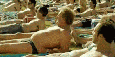Men at the beach funny gif – Monday lol at PMSLweb.com