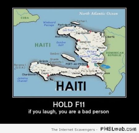 Haiti prank demotivational at PMSLweb.com