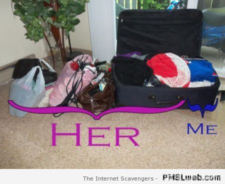 Her versus him packing – Silly Thursday at PMSLweb.com
