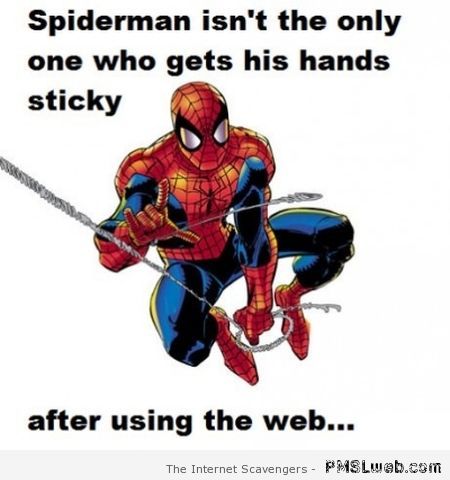 Sticky hands Spiderman funny – Monday lol at PMSLweb.com
