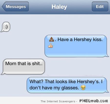 Hershey kiss iPhone fail at PMSLweb.com
