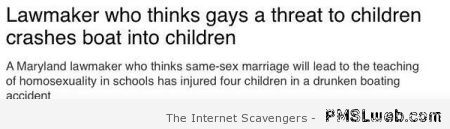 Funny homophobic news at PMSLweb.com
