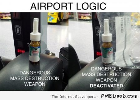 Airport logic humor at PMSLweb.com