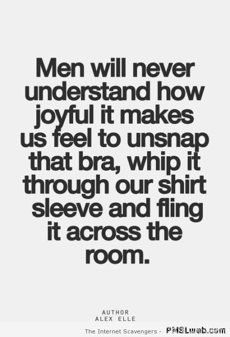 Men will never understand quote at PMSLweb.com