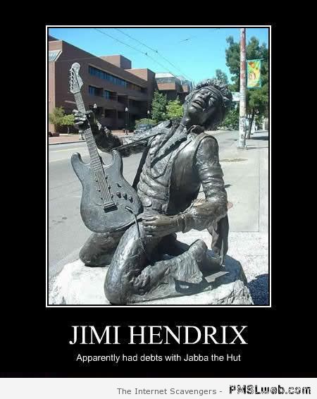 Jimmy Hendrix demotivational at PMSLweb.com