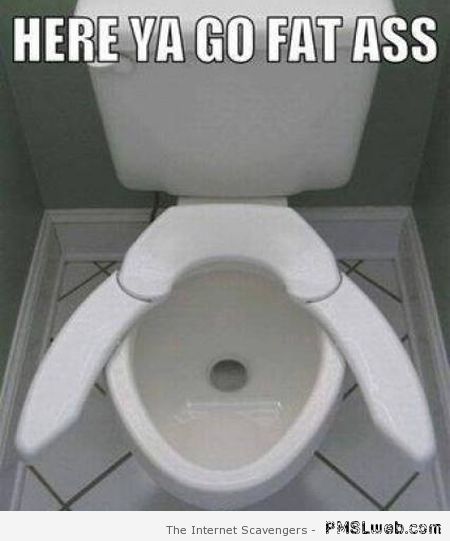 Fat a** toilet meme at PMSLweb.com