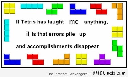 What Tetris taught me at PMSLweb.com