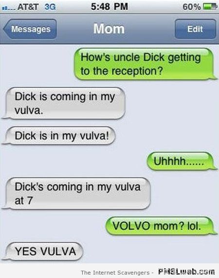 Coming in my vulva funny autocorrect at PMSLweb.com