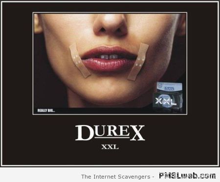 Funny Durex advert at PMSLweb.com