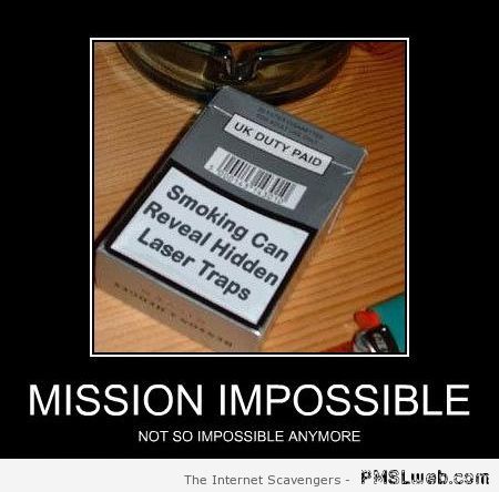 Mission impossible cigarettes at PMSLweb.com