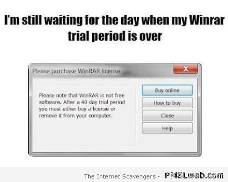 Winrar trial humor at PMSLweb.com