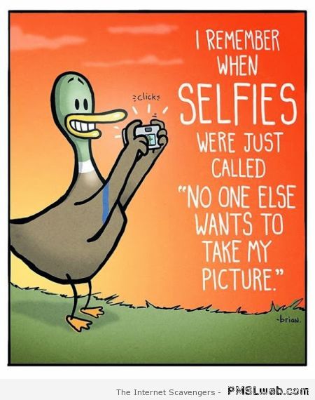 I remember when selfies cartoon at PMSLweb.com