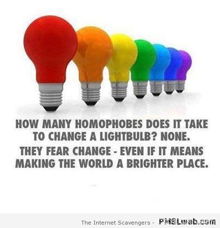 How many homophobes does it take to change a lightbulb at PMSLweb.com
