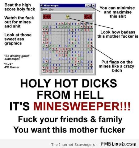 Funny rude minesweeper – Funny Saturday at PMSLweb.com