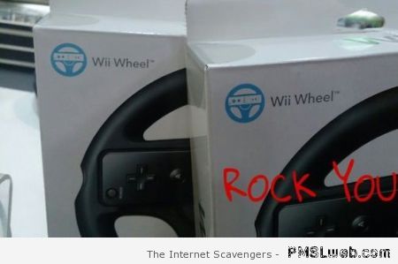 Wii wheel rock you at PMSLweb.com