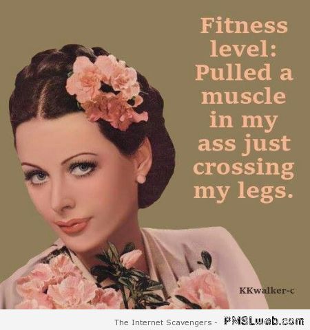 Fitness level humor at PMSLweb.com