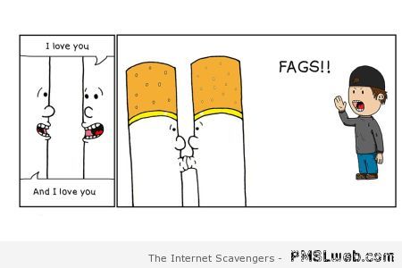 Funny fags cartoon at PMSLweb.com