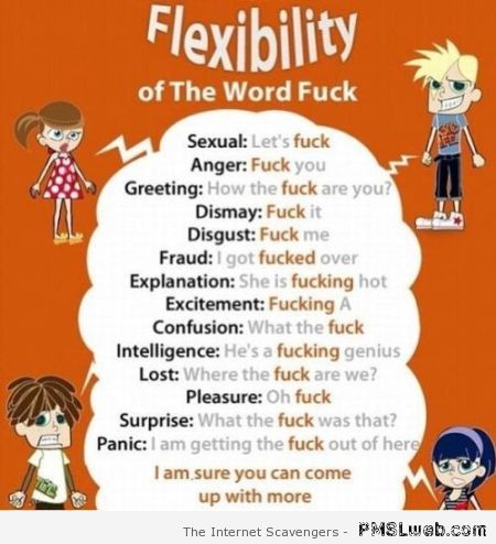 Flexibility of the F word at PMSLweb.com
