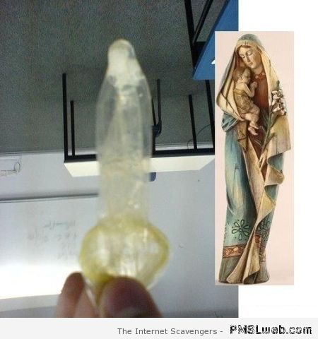 Holy condom at PMSLweb.com