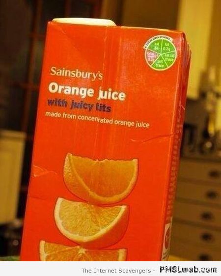 Orange juice label fail at PMSLweb.com