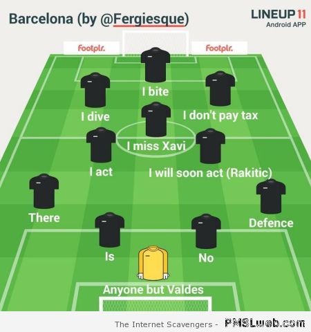 Barcelona football humor at PMSLweb.com