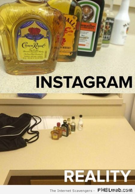 Instagram compared to reality at PMSLweb.com