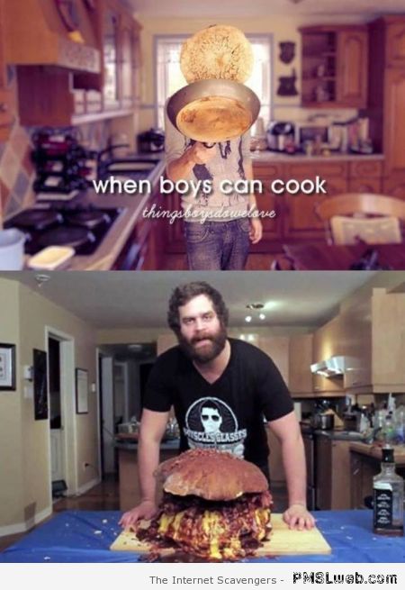 When boys can cook humor at PMSLweb.com