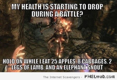 Funny health logic in video games at PMSLweb.com