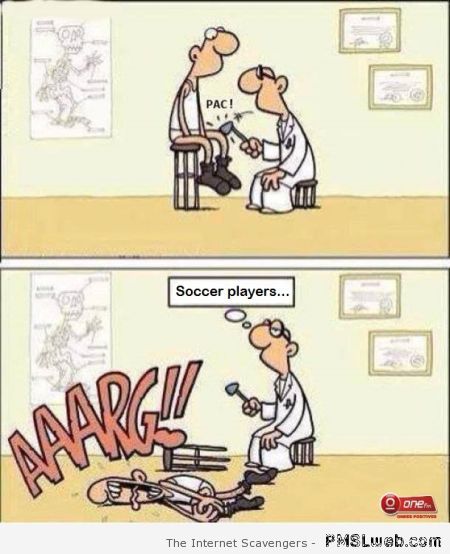 Football players cartoon – Witty Hump day at PMSLweb.com